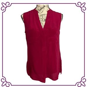 Sleeveless Silk Blouse